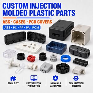 ชิ้นส่วนพลาสติก ABS ฉีดขึ้นรูปตามสั่ง OEM กล่องใส่ PCB ฝาครอบ ชิ้นส่วนอุตสาหกรรมทางการแพทย์และอวกาศ ยี่ห้อ FUXI - Product Image 1