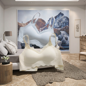 Sujetador cómodo y transpirable de encaje con aros, push-up, tirantes ajustables, de alta elasticidad y soporte, sin costuras, para chicas y estudiantes. - Product Image 3