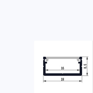 Copertura Trasparente in PC 18x8.5mm per Barra LED Diffusore per Profilo in Alluminio LED - Product Image 4