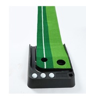 Usine de haute qualité Mini Golf pratique aide à la formation Golf Putting Green tapis d'entraînement Portable avec fonction de retour de balle automatique