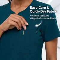 Tenues médicales lavables en machine, faciles d'entretien, pour médecins occupés – Ensemble de blouses professionnelles haute performance à séchage rapide et extensibles dans les 4 sens – Nouveauté