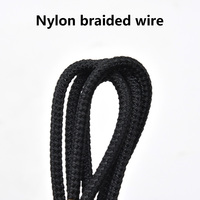 Câble de charge rapide pour ordinateur, micro-USB, 5 en 1, en nylon noir tressé, nouveau produit très vendu