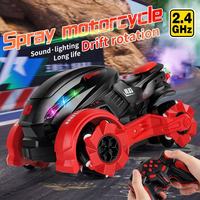 Moto RC de cascade 2.4G, jouet de drift |   Moto télécommandée pour enfants |   Vélo de course électrique tout-terrain - Cadeau