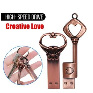 แฟลชไดรฟ์โลหะ2.0 USB ทองแดงขนาด128GB ของขวัญทางธุรกิจเพนไดรฟ์64GB 32GB 16GB 8GB 4GB - Product Image 3