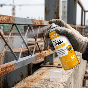 Peinture aérosol galvanisée à froid en gros, 450 ml, anti-rouille, revêtement d'entretien général pour surfaces métalliques, <span class=keywords><strong>bois</strong></span> et plastique - Product Image 3