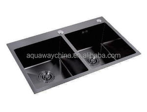 Modern Single Bowl Rectangular Undermount <b>Kitchen</b> <b>Sink</b> with Nano Surface Stainless Steel Valve Two Holes Drainer Included - Product Image 2