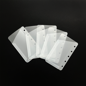 <strong>Mini</strong> Transparent Cash <strong>Envelope</strong> 5 Ring Zipper-Free Loose-Leaf Diary Planner Binder - Product Image 1