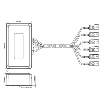 Antena GPS combinada de alta ganancia Kontec K13, compatible con conectividad personalizada 8 en 1 4G 5G WiFi GNSS SMA, bajo VSWR, certificación ROHS