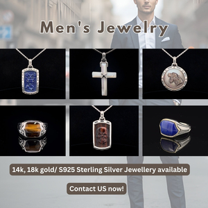 925 Sterling Silver Fine Round Yellow Mother of <b>Pearl</b> Themed <b>Pendant</b> for Men & Unisex Casual/Sporty Wear NA - Product Image 6