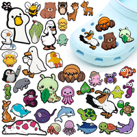 Nouveauté : Décorations de chaussures animaux marins – Breloques personnalisées Vache, Canard, Ours, Ver, Araignée pour lacets de chaussures