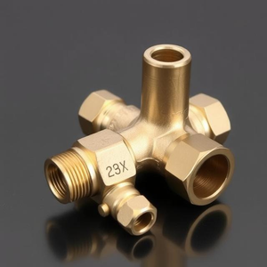 Pièce pneumatique en laiton résistante de garnitures pour les connexions sûres et antirouille fortes dans des pièces pneumatiques de machines industrielles - Product Image 2