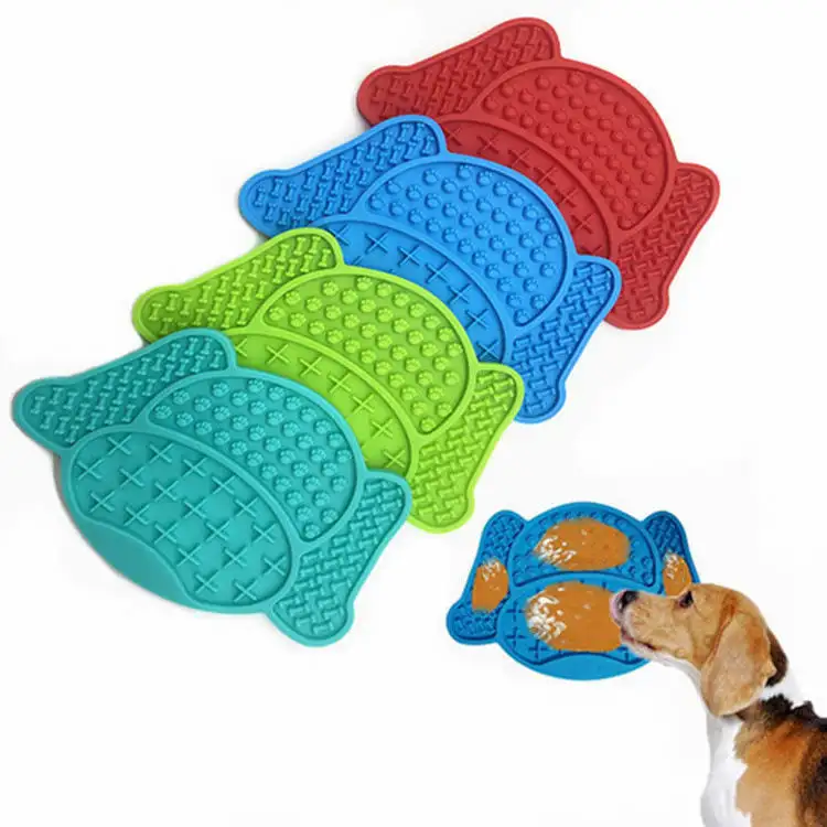 Hot Sale Eco Friendly Food Grade Silicone Anxiety Relief Calming Treat Puzzle Pet Feeding Slow Feeder Non Slip Cat Dog Lick Mat