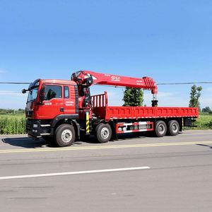 รถบรรทุกติดเครน Sinotruk 8*4 พร้อมบูมยืดหดได้ 16 ตัน ระบบสตาร์ท-หยุดอัตโนมัติ  เหมาะสำหรับงานวิศวกรรมก่อสร้าง - Product Image 5