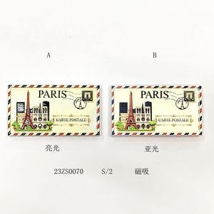 Nouvelles Cartes Postales 2026 – Aimants de Réfrigérateur Souvenirs de Voyage Touristiques Personnalisables avec Logo Créatif <span class=keywords><strong>Paris</strong></span> 2D 3D en ABS - Product Image 1