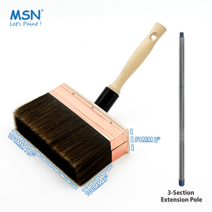Pinceaux à peinture MSN Versatile Jobs 7,5 pouces en bois dur, 100 % filament SRT, avec virole en acier inoxydable - Product Image 5