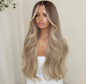 Peluca de Cabello <span class=keywords><strong>Humano</strong></span> Ondulado al por Mayor con Cierre de Encaje, 100% Cabello Virgen, Marrón Natural Pre-Desplumado, Línea de Cabello Natural sin Pegamento para Uso Diario Femenino - Product Image 5