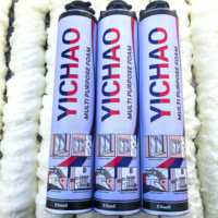 Yichao A22 750ml Mastic adhésif en mousse de polyuréthane PU pour l'étanchéité de la construction, le collage de panneaux isolants pour fenêtres et portes, usage industriel