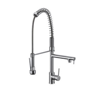 CUPC <span class=keywords><strong>robinet</strong></span> de cuisine en laiton à poignée unique, mitigeur d'eau monté sur le pont, <span class=keywords><strong>robinet</strong></span> de cuisine extractible avec pulvérisateur extractible - Product Image 1