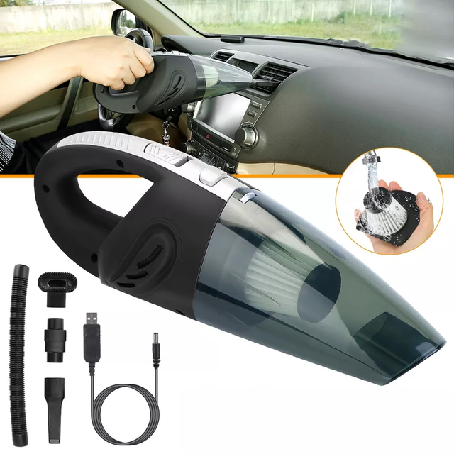 Cordless Portable Rechargeable Handheld Cordless Car Vacuum 6000pa Large Suction Power Suction 4 In1 Wireless Car Vacuum Cleaner
