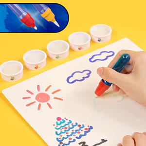 Mainan papan gambar, kreatif DIY anak-anak menggambar mainan plastik berpura-pura bermain prasekolah pendidikan seni lukis - Product Image 3