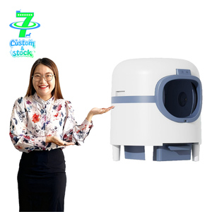 DSDT Smart Litter Box <strong>Cat</strong> 003 Fully Automatic <strong>Cat</strong> Toilet Easy Clean Large Space Chamber (15L Inner Space) Odor Removal Function - Product Image 1