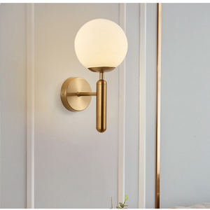 Applique di Lusso dal Design Moderno Colore Bronzo con Paralumi a Sfera in Vetro Bianco Opale per Bagno <span class=keywords><strong>e</strong></span> Camera da Letto - Product Image 6