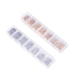 Kit de 770 Piezas para la Creación de Joyas con Anillas Abiertas, Cierres de Langosta, Alfileres de Cabeza y Ganchos para Pendientes - Product Image 5