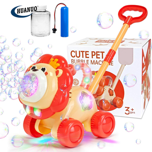 Máquina automática de hacer burbujas, soplador de burbujas para exteriores, juguetes de empuje, regalo de cumpleaños para niños y niñas, cortacésped de burbujas para niños pequeños - Product Image 1
