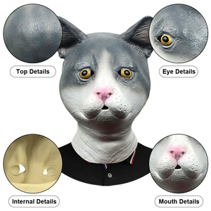 <span class=keywords><strong>Maschera</strong></span> <span class=keywords><strong>in</strong></span> Latex a Forma di Testa di Gatto, Costume <span class=keywords><strong>per</strong></span> Halloween, Travestimento <span class=keywords><strong>per</strong></span> Feste, Accessori Divertenti <span class=keywords><strong>per</strong></span> <span class=keywords><strong>Adulti</strong></span>, Personalizzabile, Vendita all'Ingrosso - Product Image 3