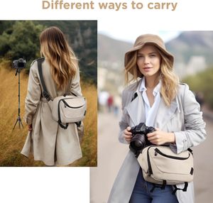 Phụ nữ tùy chỉnh không thấm nước Eva chèn Vai SLR <span class=keywords><strong>DSLR</strong></span> Crossbody Túi máy ảnh Satchel du lịch sling Túi máy ảnh cho nhiếp ảnh - Product Image 6