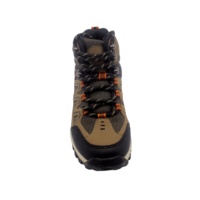 Yüksek üst yuvarlak ayak erkek Sneakers kaymaz yürüyüş botları spor ayakkabı yuvarlak tasarım ve kayma direnci özelliği ile