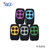Émetteur sans fil YET2144 433,92/315 MHz ABS 4 boutons Porte-clés universel pour porte de garage