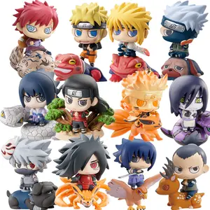 6款动漫人物玩具套装Narutos卡通娃娃日本卡通电影可爱PVC Narutos动作人物模型玩具