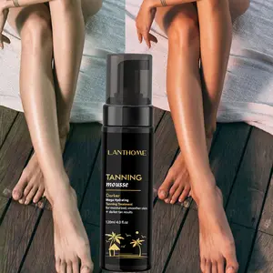 OEM Fake Tan Mousse Allmähliche Bräunung feuchtigkeit creme Indoor Selbst bräunung lotion mit Bronzer