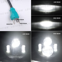 Phare LED Spider intégré de 5,75 pouces avec faisceau haut/bas, ajustement universel, garantie 1 an - Remplacement pour moto