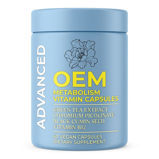 Metabolism Vitamin Capsules | 60 Vegan Capsules | with Green Tea Extract & Chromium for Metabolic Wellness Support