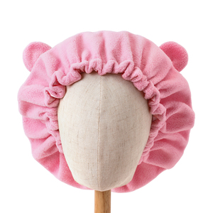 Gorro de noche de lana Polar de invierno, gorro de pelo para <span class=keywords><strong>dormir</strong></span> con orejas de oso, gorro para el hogar, gorros para niños y adultos para mamá y yo - Product Image 5