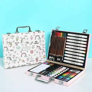New 53 Brush Watercolor Pencil Oil Pastel Combination Coated Paper Children's <strong>Art</strong> <strong>Drawing</strong> <strong>Tool</strong> Gift Box Set - Product Image 1