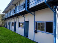 Casa Prefabricada Moderna de Dos Pisos Tipo K, Lista para Usar, Alojamiento Temporal para Trabajadores de Construcción
