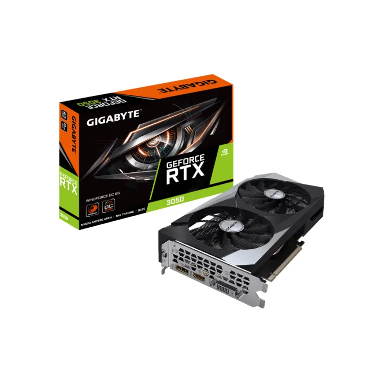 GIGABYTE RTX 3050 WINDFORCE OC 8G GDDR6128BITゲームグラフィックカード