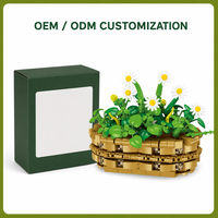 Kit de construction de panier tressé Daisy personnalisé OEM DIY, fleurs artificielles, jouet éducatif, cadeau pour enfants, décoration, vente en gros JJ9188