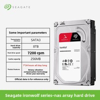 Hard Disk Mekanik Cool Wolf 8TB Internal SATA Baru 3.5" 256MB Cache 7200 RPM NAS Server Model ST8000VN004 Buatan Cina