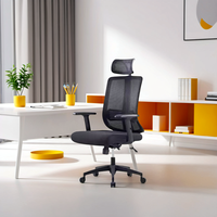 Chaise de bureau Boss, design moderne, dossier en tissu maillé, hauteur réglable, pivotante, chaise d'appoint avec finition pewter, noir anthracite