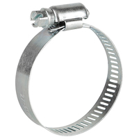 Collier de serrage américain standard galvanisé à vis sans fin pour raccord de tuyau