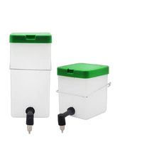 Fontaine à eau automatique pour lapins Chuangduo CD-500ml en plastique haute rigidité avec abreuvoirs à tétine pour animaux de ferme