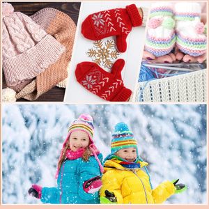 Hilo de ganchillo voluminoso de 4 cabos, 50g, 100% algodón peinado, teñido con leche, estilo slub reciclado para tejer a mano y ropa de bebé - Product Image 6