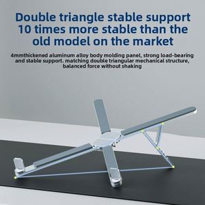 Nuevo Soporte Portátil para Laptop, Base Elevadora para Computadora, Altura Ajustable, Aluminio Ergonómico, Mini Plegable, para Laptops de 10-15.6'' - Product Image 6
