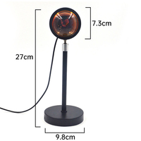 Lampe de projection de coucher de soleil en alliage d'aluminium de haute qualité à prix abordable et faible coût d'expédition, lampe LED de projection de coucher de soleil, lampe halo