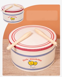 Juego de Instrumentos Musicales de Madera para Músicos al por Mayor: Tambor, Trompeta, Armónica, Campana y Sonajero de Juguete - Product Image 3