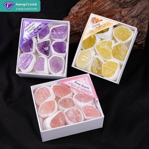 Lot <span class=keywords><strong>de</strong></span> Boîtes <span class=keywords><strong>de</strong></span> Présentation en <span class=keywords><strong>Pierre</strong></span> Minérale Cristalline Électroplaquée Colorée pour <span class=keywords><strong>la</strong></span> Guérison Naturelle, Idéal pour Cadeau et Décoration Intérieure - Product Image 3